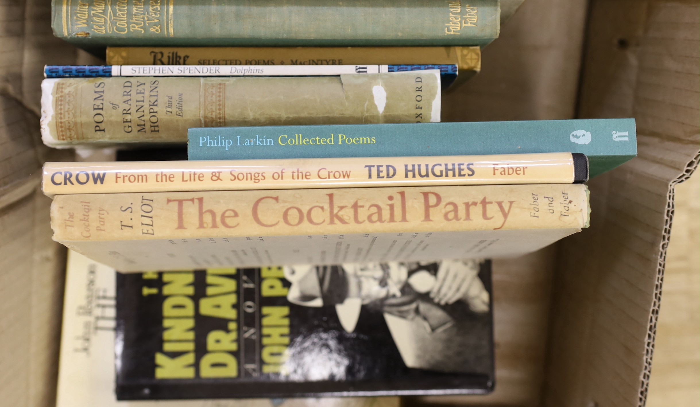 Hughes, Ted - Crow: from the life and songs of the crow. First edition. half title and d/wrapper. 1970; Fitzgerald, F. Scott - The Bodley Head Scott Fitzgerald. 6 vols. d/wrappers. 1961 (etc., various editions); sold wit